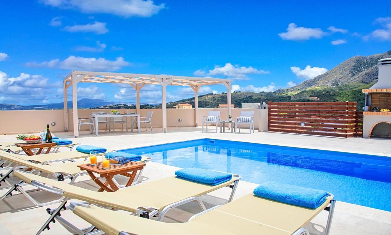 Villa Di Giorgio Heated Pool Kournás Exteriör bild