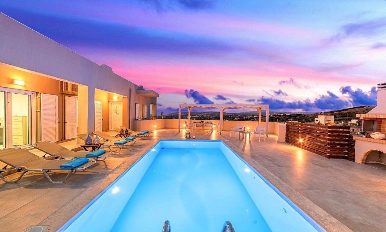 Villa Di Giorgio Heated Pool Kournás Exteriör bild